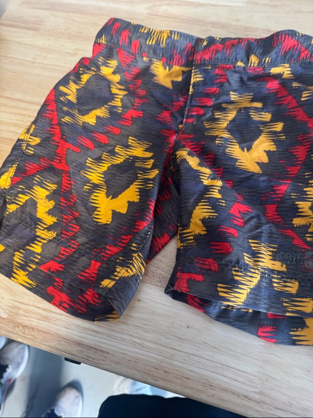 The North Face Kids Casual Shorts in Black, Red & Yellow